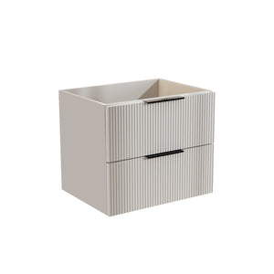English Elm 24 Inch Floating Gray Bathroom Vanity Cabinet with Two Soft Close Drawers No Sink W3520P503848