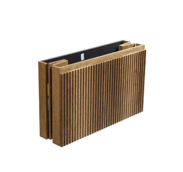 English Elm 30 Inch Golden Oak Wall Cabinet Tool Free Snap Fit Storage for Modern Bathrooms W3520S00058