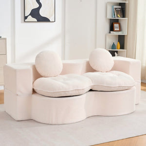 English Elm Convertible Corduroy Futon Floor Sofa Full Size Guest Bed for Apartment Living W3523P493127