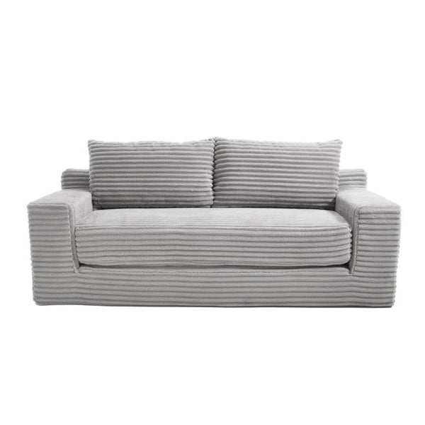 English Elm Loveseat Corduroy Sofa Bed with Memory Foam Cushions Ready to Use in Any Room W3561P324165