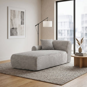 English Elm T-983-Rc-Grey Modular Sectional Woven Fabric Sofa with Cold Cure Foam for Living Rooms W3565P410054