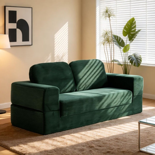 English Elm Bone-Free Chenille Memory Foam Sectional Sofa Bed Modular Frameless Lounge for Living Room W3565P439603