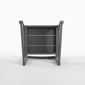 English Elm Grey Recycled HDPE Outdoor Armchair Weatherproof Modernist Patio Seating for Garden W3566P342833