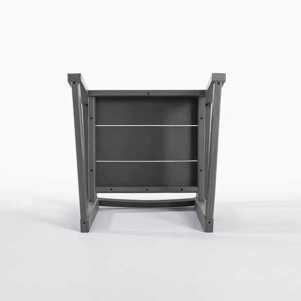 English Elm Grey Recycled HDPE Outdoor Armchair Weatherproof Modernist Patio Seating for Garden W3566P342833