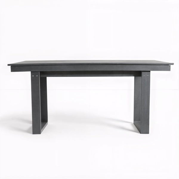 English Elm Outdoor Recycled Hdpe Rectangular Dining Table for Patio and Commercial Use W3566P342837