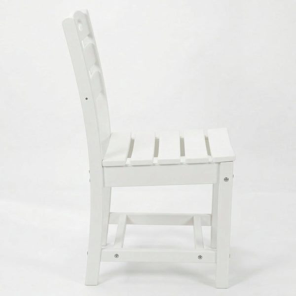English Elm Set of 2 Outdoor Hdpe Armless Dining Chairs Uv Resistant All Weather Patio Seating W3566P437105