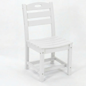 English Elm Set of 2 Outdoor Hdpe Armless Dining Chairs Uv Resistant All Weather Patio Seating W3566P437105