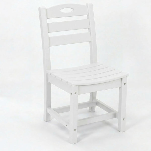 English Elm Set of 2 Outdoor Hdpe Armless Dining Chairs Uv Resistant All Weather Patio Seating W3566P437105