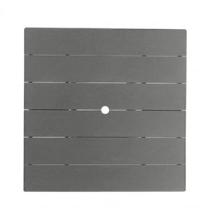 English Elm 1-piece Folding Square Outdoor Dining Table Hdpe Weather Resistant Patio Deck Gray W3566P466799