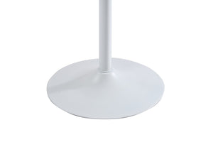 English Elm White Round Bar Table Matte Mdf Top Iron Pedestal Base Modern Minimalist Kitchen W3590P506686