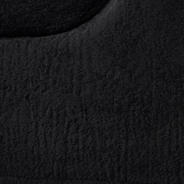 English Elm 74.81" Convertible Sofa Bed Plush Sponge Fill Foldable Lounger for Studio Apartments Black W3612P491918
