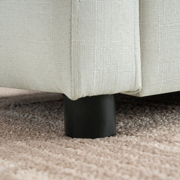 English Elm Light Luxury Upholstered Storage Bench Zippered Fabric Seat for Bedroom or Entryway W3612P515268