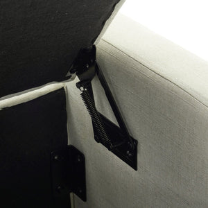 English Elm Light Luxury Upholstered Storage Bench Zippered Fabric Seat for Bedroom or Entryway W3612P515268