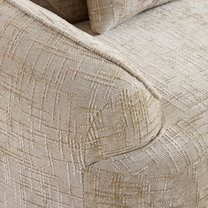 English Elm Khaki Arc Sofa Sculptural Nordic Silhouette with Spring Cushion Support for Living Rooms W3612S00022