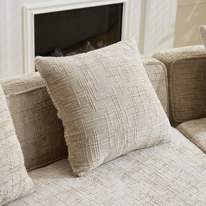 English Elm Khaki Arc Sofa Sculptural Nordic Silhouette with Spring Cushion Support for Living Rooms W3612S00022