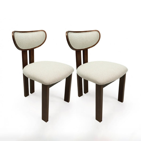 English Elm Walnut-Colored Rubberwood Dining Chair Green Velvet Seat Split Rear Leg Farmhouse Beige W3615P531248