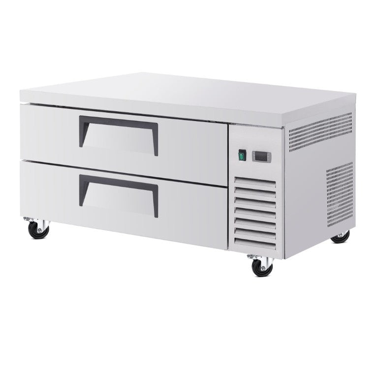 English Elm 48 Inch Commercial Refrigerated Chef Base Two Drawer Undercounter Cold Storage Unit W3629P365450