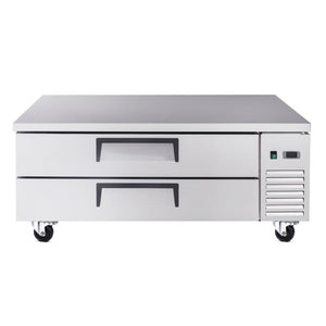 English Elm 48 Inch Commercial Refrigerated Chef Base Two Drawer Undercounter Cold Storage Unit W3629P365450