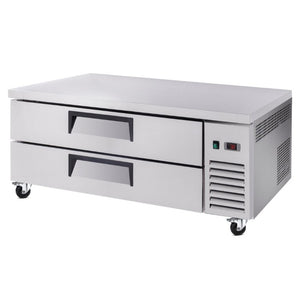 English Elm 52 Inch Refrigerated Chef Base with Two Drawers 10.5 Cu Ft Steel Undercounter Unit W3629P365451