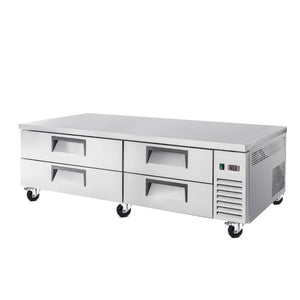 English Elm 84 Inch Refrigerated Chef Base with Four Drawers and 19.1 Cu Ft Stainless Cookline Storage W3629P365453