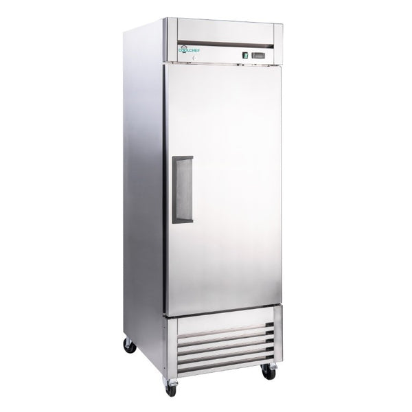 English Elm 27″ 27 Stainless Steel Reach-In Commercial Refrigerator with Digital Thermostat and LED Display W3629P459814