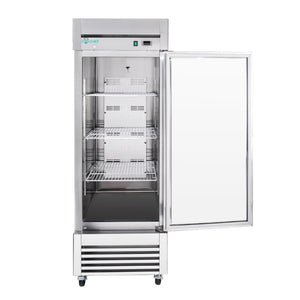 English Elm 27″ 27 Stainless Steel Reach-In Commercial Refrigerator with Digital Thermostat and LED Display W3629P459814