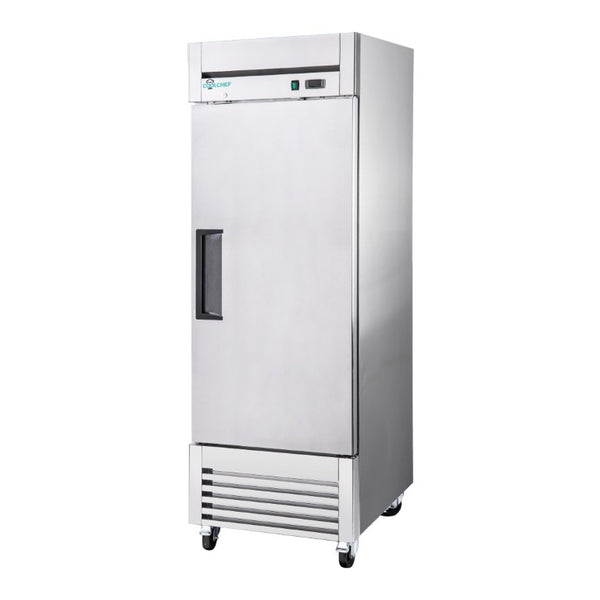 English Elm 27″ 27 Stainless Steel Reach-In Commercial Refrigerator with Digital Thermostat and LED Display W3629P459814