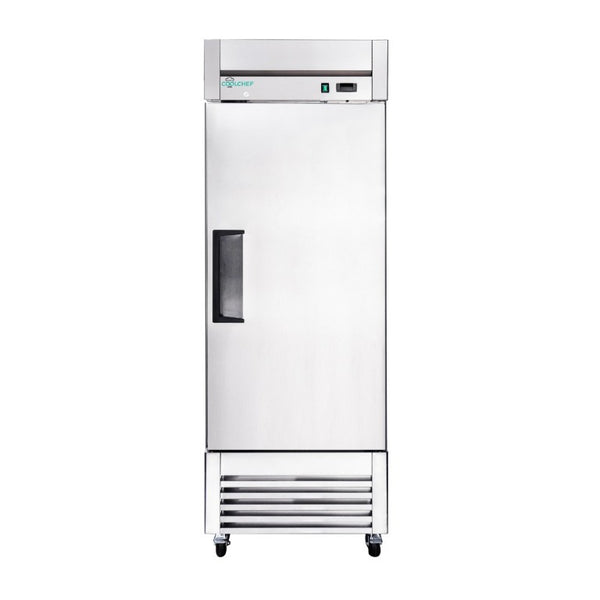 English Elm 27″ 27 Stainless Steel Reach-In Commercial Refrigerator with Digital Thermostat and LED Display W3629P459814