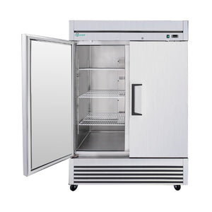 English Elm 54 Inch Commercial Reach-In Refrigerator Stainless Steel 2 Door Restaurant Fridge 6 Shelves W3629P459817