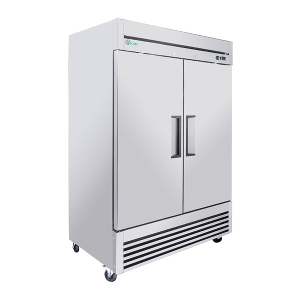 English Elm 54 Inch Commercial Reach-In Refrigerator Stainless Steel 2 Door Restaurant Fridge 6 Shelves W3629P459817