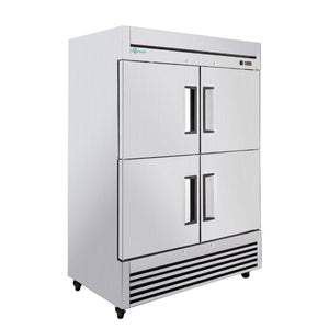 English Elm 54 Inch Stainless Steel 4 Door Reach in Commercial Refrigerator with LED and R290 W3629P459833