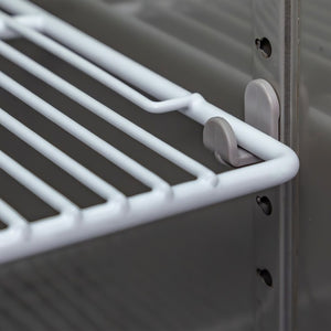 English Elm 54Commercial Four Door Stainless Reach-In Freezer with LED Lighting and Six Shelves W3629P459834