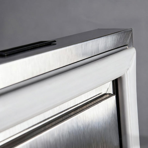 English Elm 54Commercial Four Door Stainless Reach-In Freezer with LED Lighting and Six Shelves W3629P459834