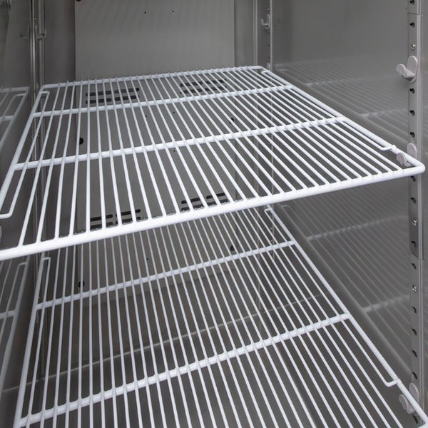 English Elm 54Commercial Four Door Stainless Reach-In Freezer with LED Lighting and Six Shelves W3629P459834