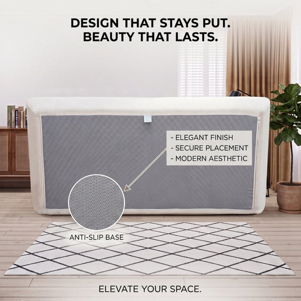 English Elm Boneless Cloud Sectional Sofa with Ottoman Memory Foam Deep Seat Modern Living Room Cream White 89.76 L x 34.64 W x 23.6 H W3653P556175