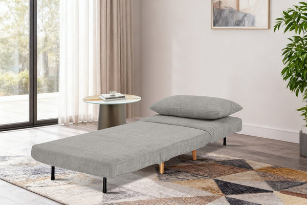 English Elm Max Convertible Sleeper Chair Plush Upholstered Guest Lounger for Small Spaces W3687P370951