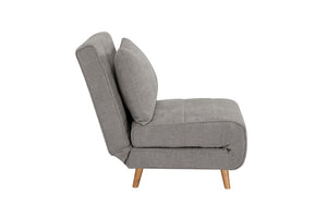 English Elm Max Convertible Sleeper Chair Plush Upholstered Guest Lounger for Small Spaces W3687P370951