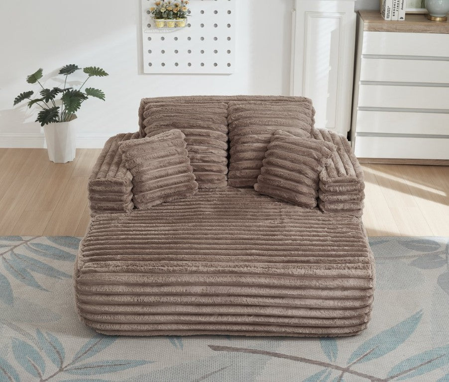 English Elm Hc0313rp-Otm-Bn Ribbed Corduroy Convertible Chaise Sleeper for Compact Living Spaces Let Me Count: = 15, Space=1, R-I-B-B-E-D=6, C-O-R-D-U-R-O-Y=8, C-O-N Brown W3705P584609