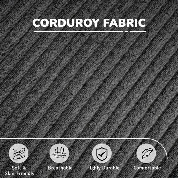 English Elm Fvkind Corduroy Convertible Sleeper Sofa Bed with High-density Foam for Living Room W3706P520630
