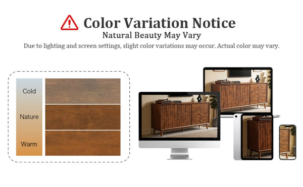English Elm 56 Inch Mid Century Modern TV Stand with Walnut Finish Three Drawers and Cabinet Storage W3720P505992