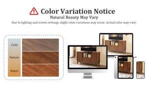 English Elm Mid-Century TV Stand with Woven Texture Doors Tapered Legs and Warm Brown Finish W3720P537054