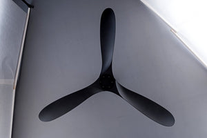English Elm 52 Inch Matte Black ABS Ceiling Fan with Remote DC Motor for Patio or Living Room W3727P508394