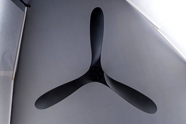 English Elm 52 Inch Matte Black ABS Ceiling Fan with Remote DC Motor for Patio or Living Room W3727P508394