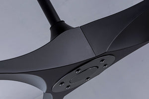 English Elm 52 Inch Matte Black ABS Ceiling Fan with Remote DC Motor for Patio or Living Room W3727P508394