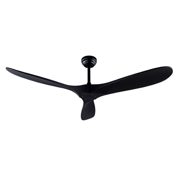English Elm 52 Inch Matte Black ABS Ceiling Fan with Remote DC Motor for Patio or Living Room W3727P508394