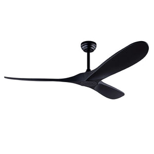 English Elm 52 Inch Matte Black ABS Ceiling Fan with Remote DC Motor for Patio or Living Room W3727P508394