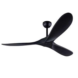 English Elm 52 Inch Matte Black ABS Ceiling Fan with Remote DC Motor for Patio or Living Room W3727P508394