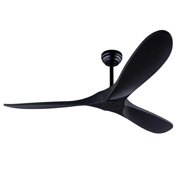 English Elm 52 Inch Matte Black ABS Ceiling Fan with Remote DC Motor for Patio or Living Room W3727P508394
