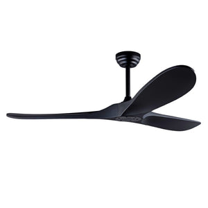 English Elm 52 Inch Matte Black ABS Ceiling Fan with Remote DC Motor for Patio or Living Room W3727P508394