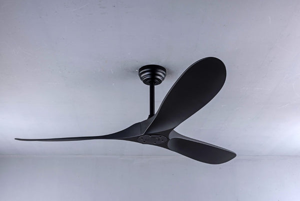 English Elm 52 Inch Matte Black ABS Ceiling Fan with Remote DC Motor for Patio or Living Room W3727P508394